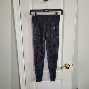 Gymshark Adapt Camo Seamless Leggings Savanna Black Size Small